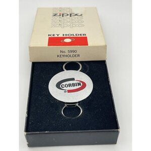 Vintage Zippo Key Holder New in Box Silver Red Black